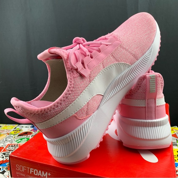 Puma Pink and White Athletic Shoes - Picture 10 of 13